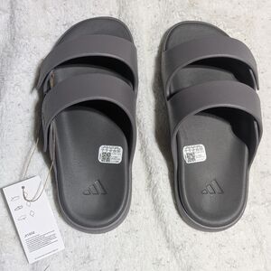 Adidas Znsory Slides Cloudfoam Gray Taupe Oxide Sandals Men 4 Womens 5 EU 37 NWT